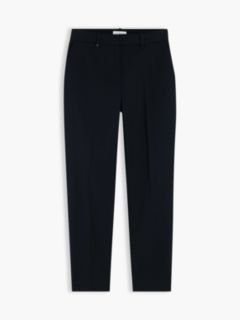 Slim Straight Gabardine Trousers — Black 5