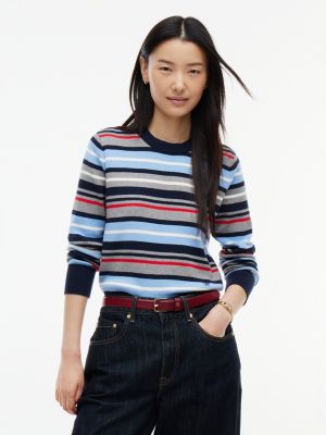 grey premium knit crew neck jumper for women tommy hilfiger