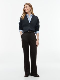 Cashmere Blend Relaxed V-Neck Cardigan — Grey 2