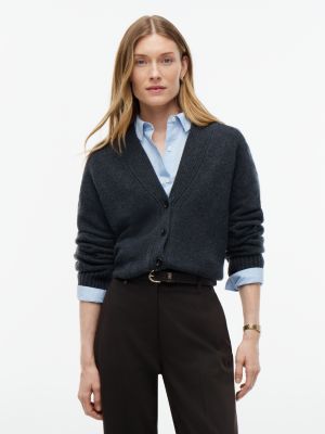 grey relaxed fit kaschmirmix-cardigan für damen - tommy hilfiger