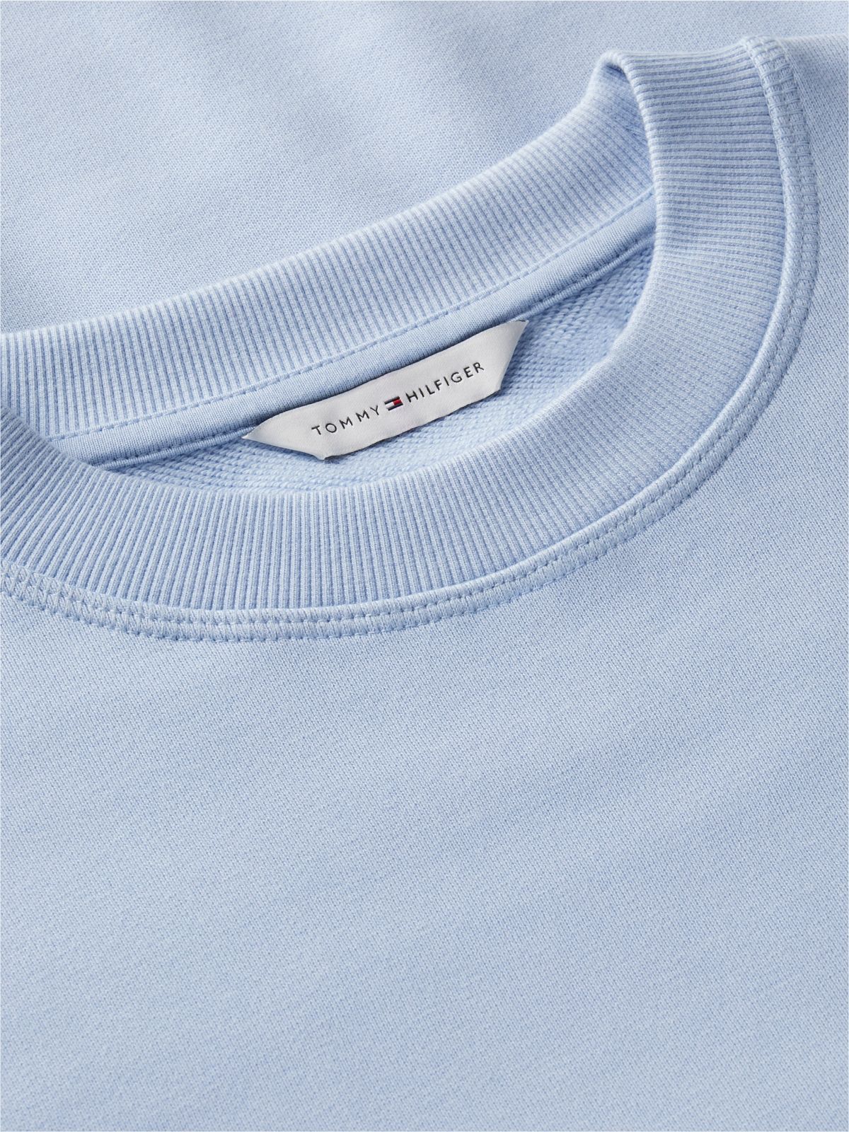 Tonal Logo Crew Neck Sweatshirt — Blue