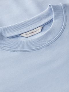 Tonal Logo Crew Neck Sweatshirt — Blue 6