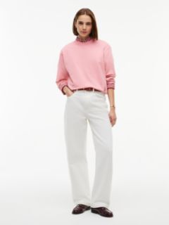 Tonal Logo Crew Neck Sweatshirt — Pink 2