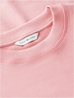 Tonal Logo Crew Neck Sweatshirt — Pink 6
