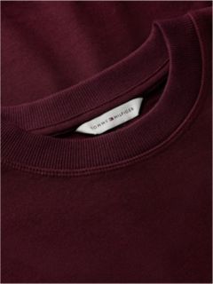 Tonal Logo Crew Neck Sweatshirt — Red 6