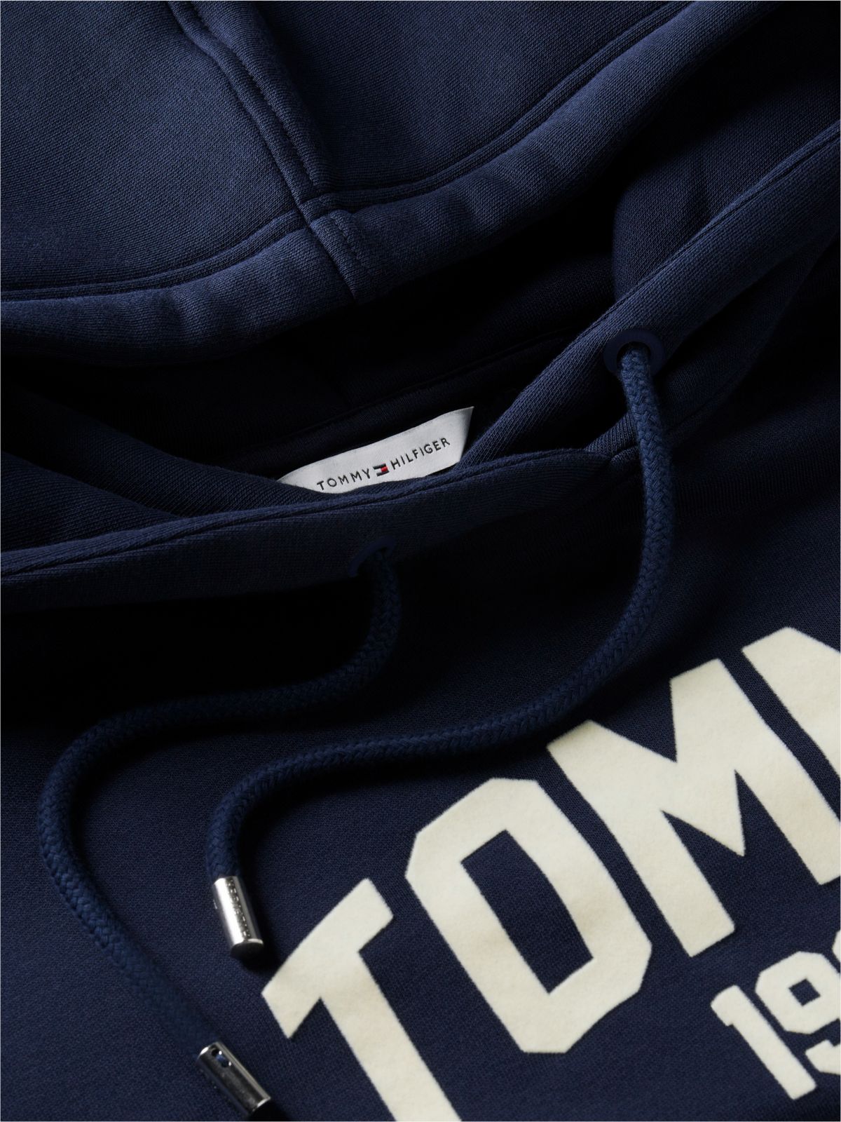 Flock Varsity Logo Relaxed Fleece Hoody — Blue