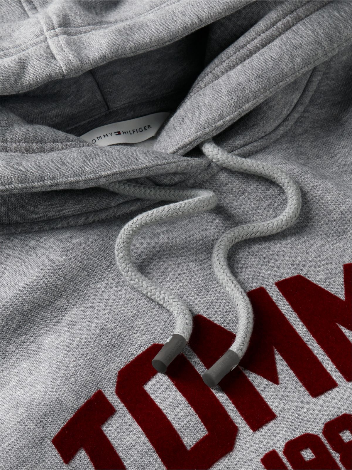 Flock Varsity Logo Relaxed Fleece Hoody — Grey