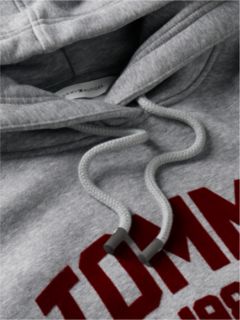 Flock Varsity Logo Relaxed Fleece Hoody — Grey 6