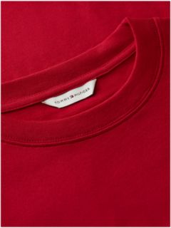 Logo Jersey Crew Neck T-Shirt — Red 6