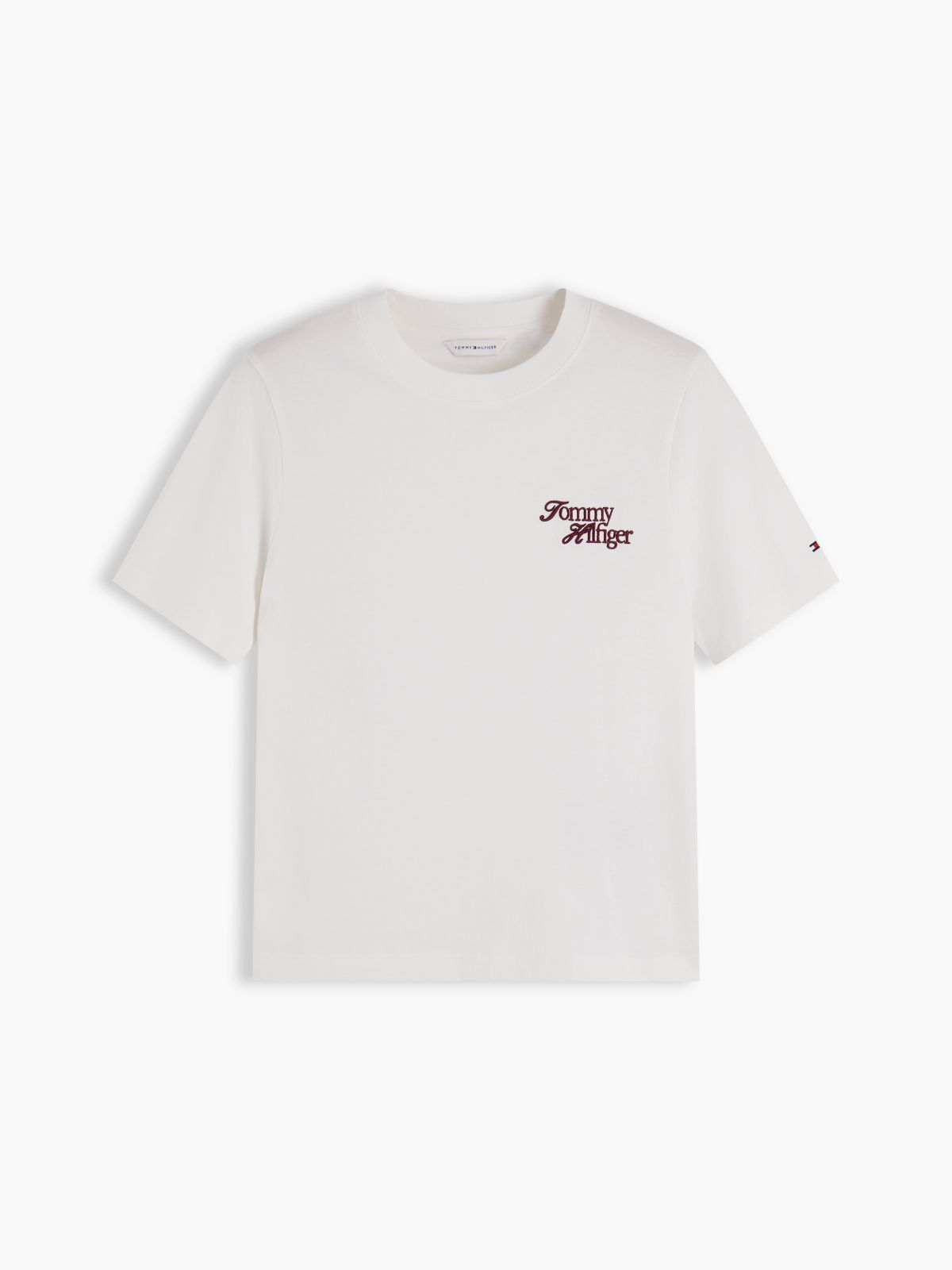 Logo Jersey Crew Neck T-Shirt — White
