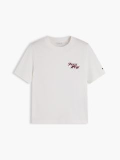 Logo Jersey Crew Neck T-Shirt — White 5