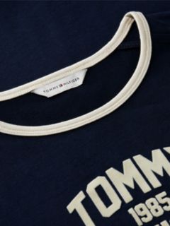 Flock Varsity Logo Slim Ringer T-Shirt — Blue 6