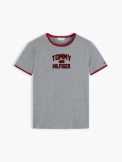 Flock Varsity Logo Slim Ringer T-Shirt — Grey 5