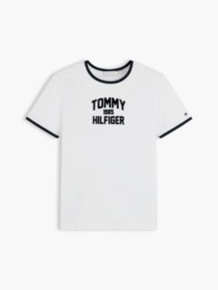 Flock Varsity Logo Slim Ringer T-Shirt — White 5