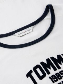 Flock Varsity Logo Slim Ringer T-Shirt — White 6