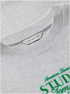 Logo Interlock Knit Crew Neck T-Shirt — Grey 6