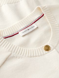 Slim Gold-Tone Button Jersey Cardigan — Yellow 6