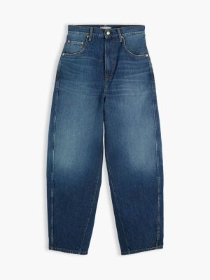 denim loose balloon jeans mit hohem bund für damen - tommy hilfiger