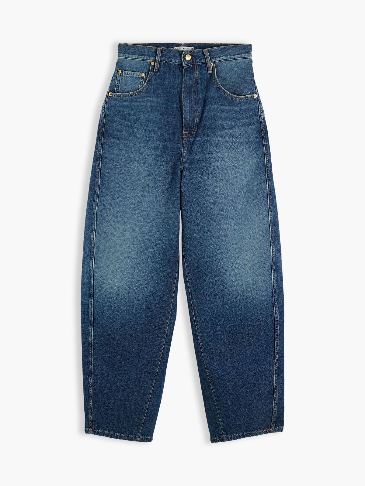 High Rise Loose Balloon Jeans — Denim
