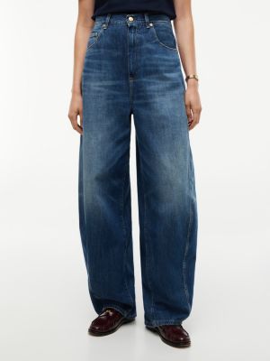 denim high rise loose balloon jeans for women tommy hilfiger