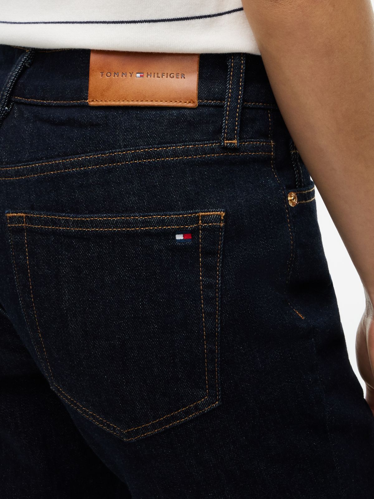 Mid Rise Slim Jeans — Blue