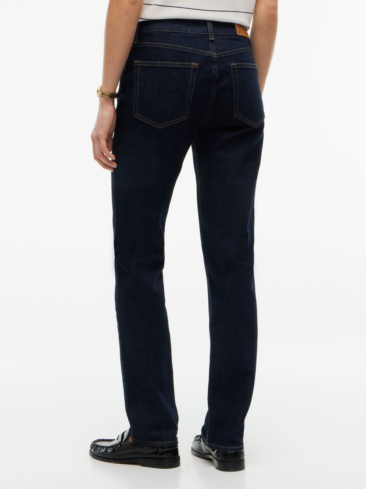 Mid Rise Slim Jeans — Blue