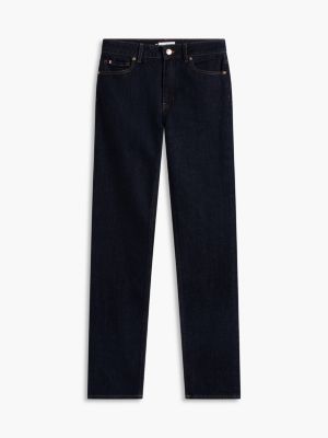 blue mid rise slim jeans for women tommy hilfiger