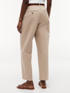 Washed Slim Straight Chinos — Beige 4
