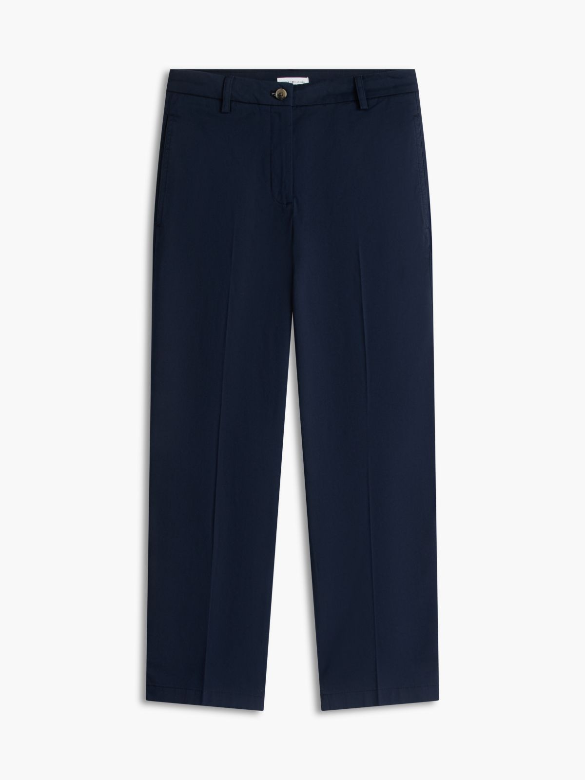 Washed Slim Straight Chinos — Blue