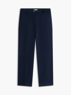 Washed Slim Straight Chinos — Blue 6