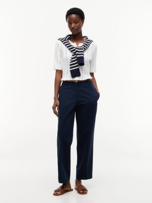 chino slim droit délavé blue pour femmes tommy hilfiger