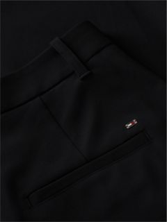 Travel Button Cuff Barrel Trousers — Black 7