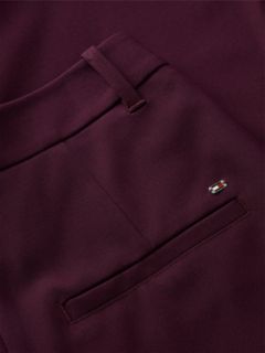 Travel Button Cuff Barrel Trousers — Red 6