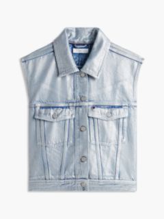 TH x Cadillac Formula 1® Team Austin Metallic Denim Vest — Blue 6