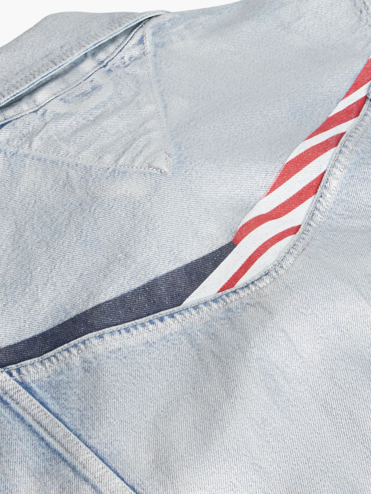 TH x Cadillac Formula 1® Team Austin Metallic Denim Vest — Blue