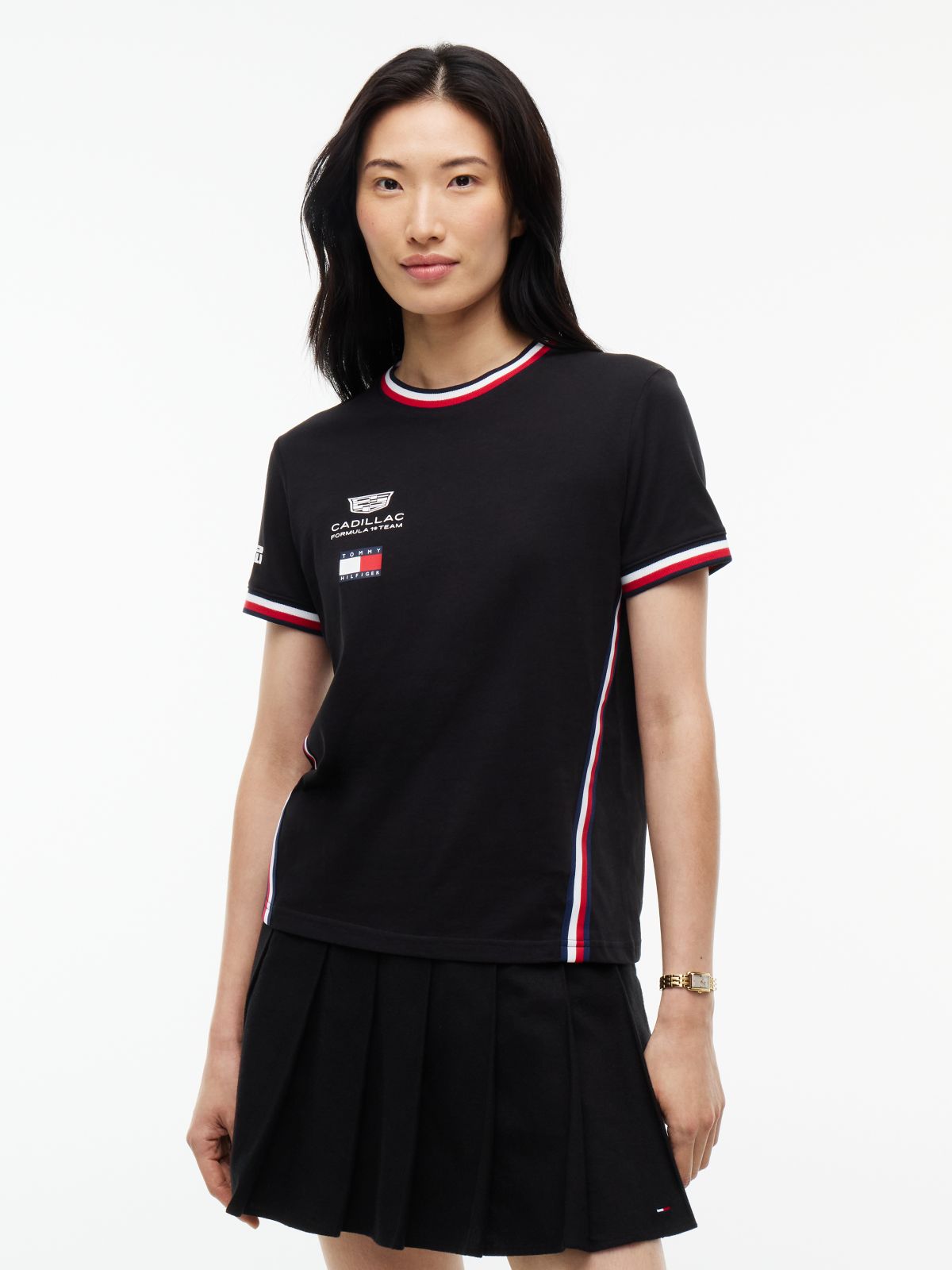 TH x Cadillac Formula 1® Team Back Logo T-Shirt — Black