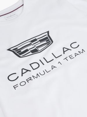 white th x cadillac formula 1® team logo t-shirt for women tommy hilfiger