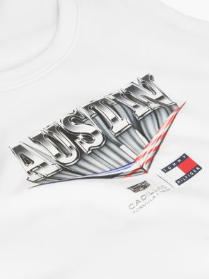 weiß th x cadillac formula 1® team austin tanktop für damen - tommy hilfiger