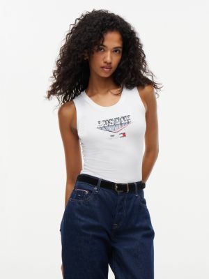 white th x cadillac formula 1® team austin tanktop für damen - tommy hilfiger