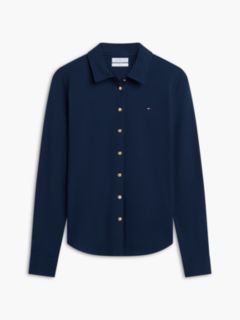 1985 Regular Fit Gold-Tone Button Shirt — Blue 5