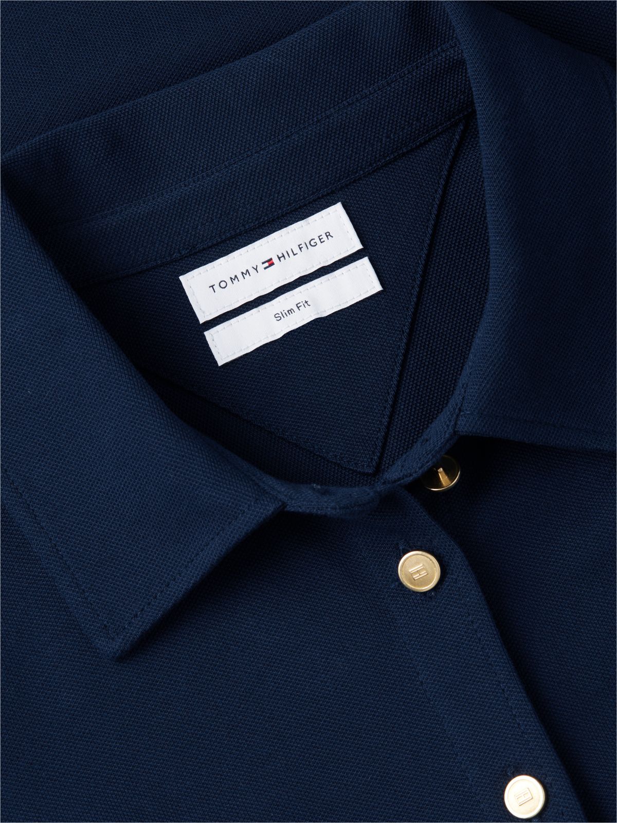 1985 Regular Fit Gold-Tone Button Shirt — Blue