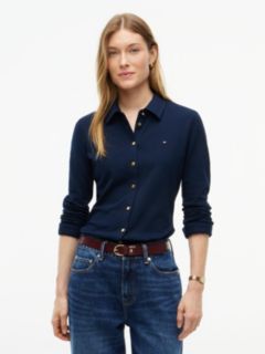 1985 Regular Fit Gold-Tone Button Shirt — Blue 1