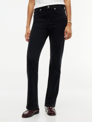 grey harlow mid rise skinny black jeans for women tommy hilfiger